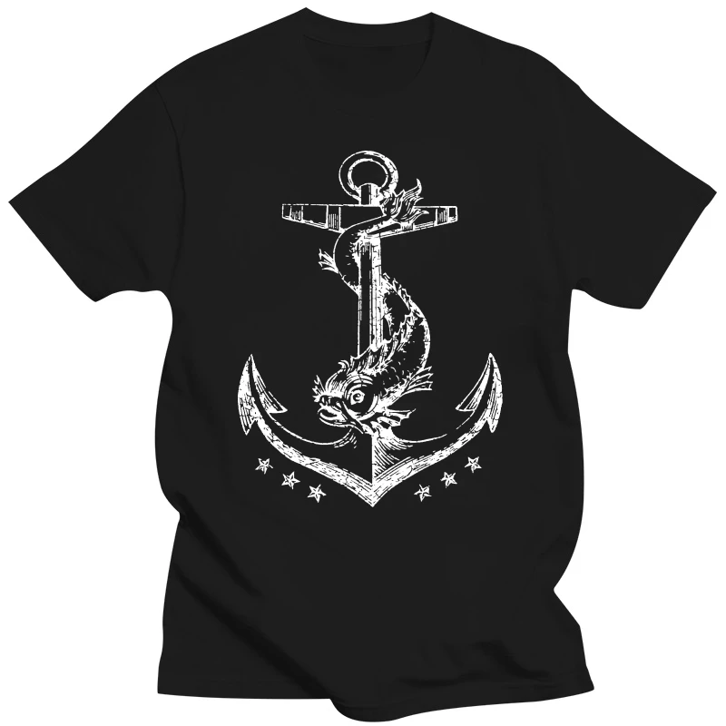 New Print Brand Cotton T-Shirt Male Brand Anchor Ii T-Shirt Sporter Sailer Sailboat Sail Sailor Skipper Trainingphoto T Shirts