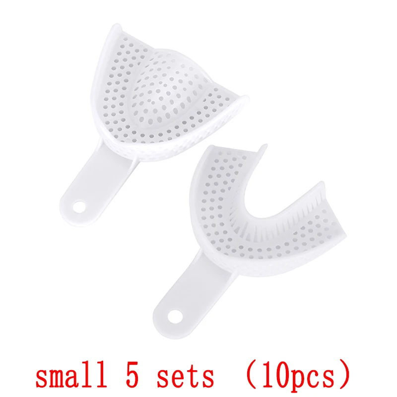 

10Pcs/set Disposable Dental Impression Tray Plastic Teeth Holder Plaster Trays Oral Hygiene Dentist Lab Tools