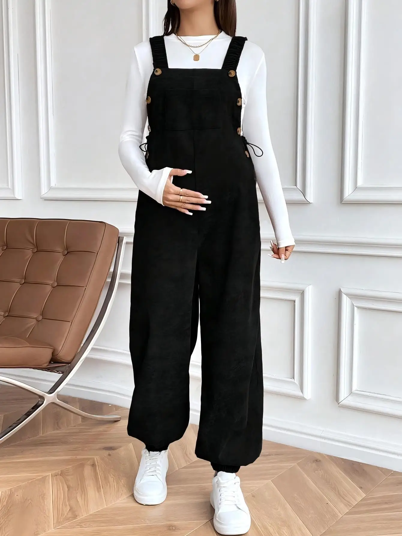 الأمومة سروال قصير أفرول السراويل للحوامل ملابس حريمي الحمل قابل للتعديل الخصر حللا الحمالات بنطلون السراويل