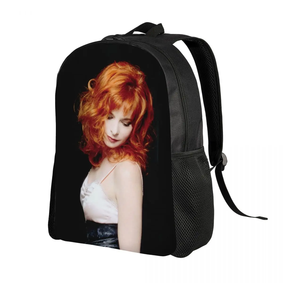 3D Print Beautiful Mylene Farmer Backpack for Girls  French Singer College School Travel Bags  Bookbag Fits 15 Inch Laptop