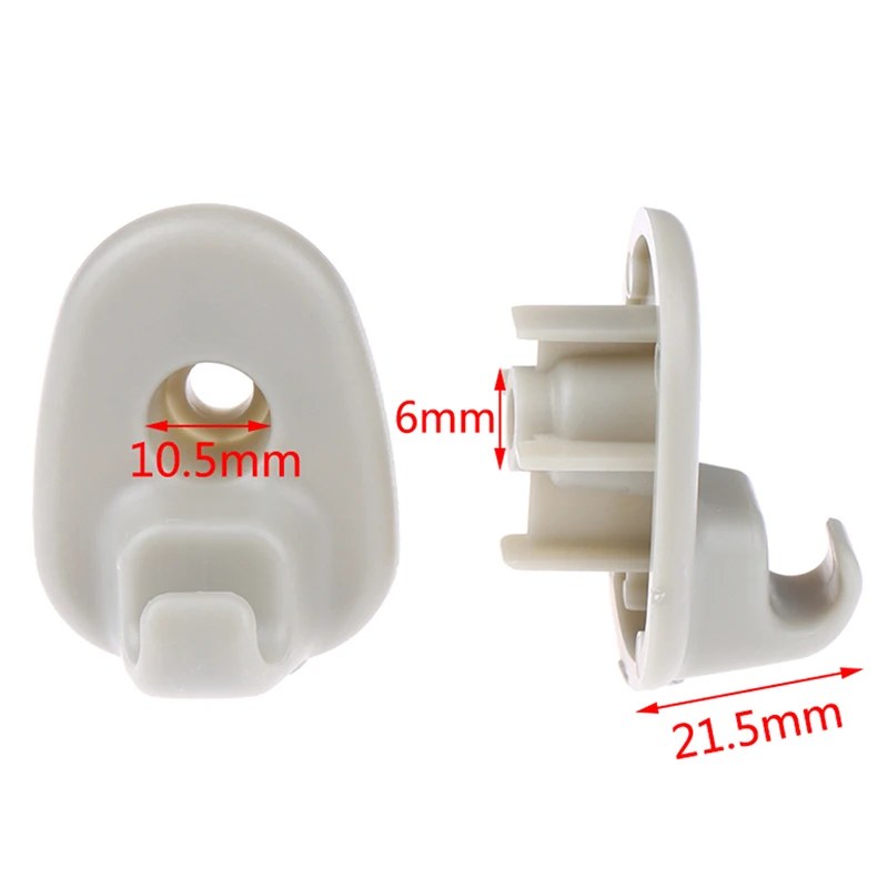 2PCS For Jeep Liberty Car Sun Visor Clip 1AR26BD1-AA For CHEROKEE KK KJ Dodge Nitro Sun Visors Holder Hook Hanger Clips