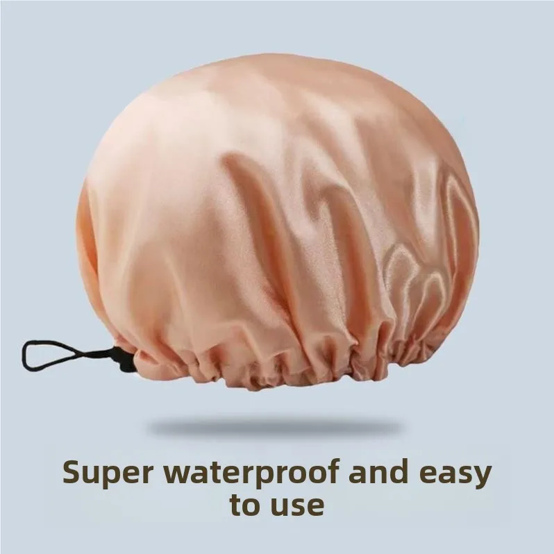 

Large Size Waterproof Bath Cap for Women ower Special Hair Hat Quali Moisture Proof New 2025 Model Fly Personal Care Tool