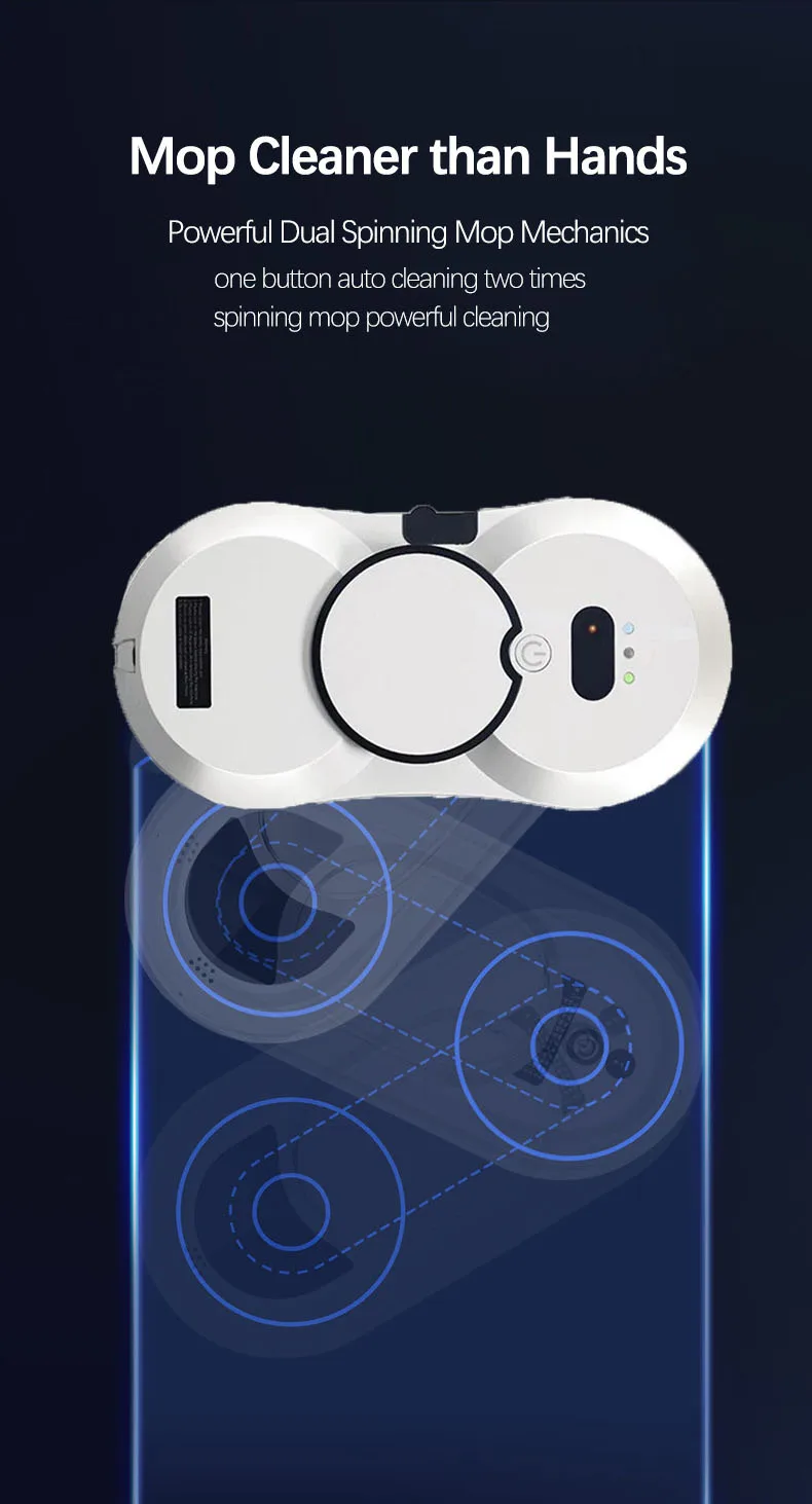 Intelligent Window Cleaning Automatic Vacuum Robot Smart Home Appliance Auto Water Spray Glass Window Floor Washing Cleaner