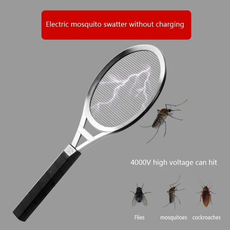 Electric Fly Swatters Traditional Batteries No Rechargeable Fly Killer for Home Indoor Outdoor Camping Electric Fly Swatter