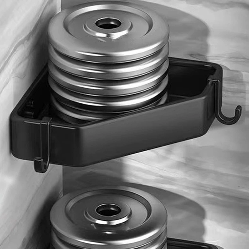 

Rog-eyBathroom Shelf Organizer Shower Storage Rack Black Corner Shelves Wall Mounted Toilet Shampoo