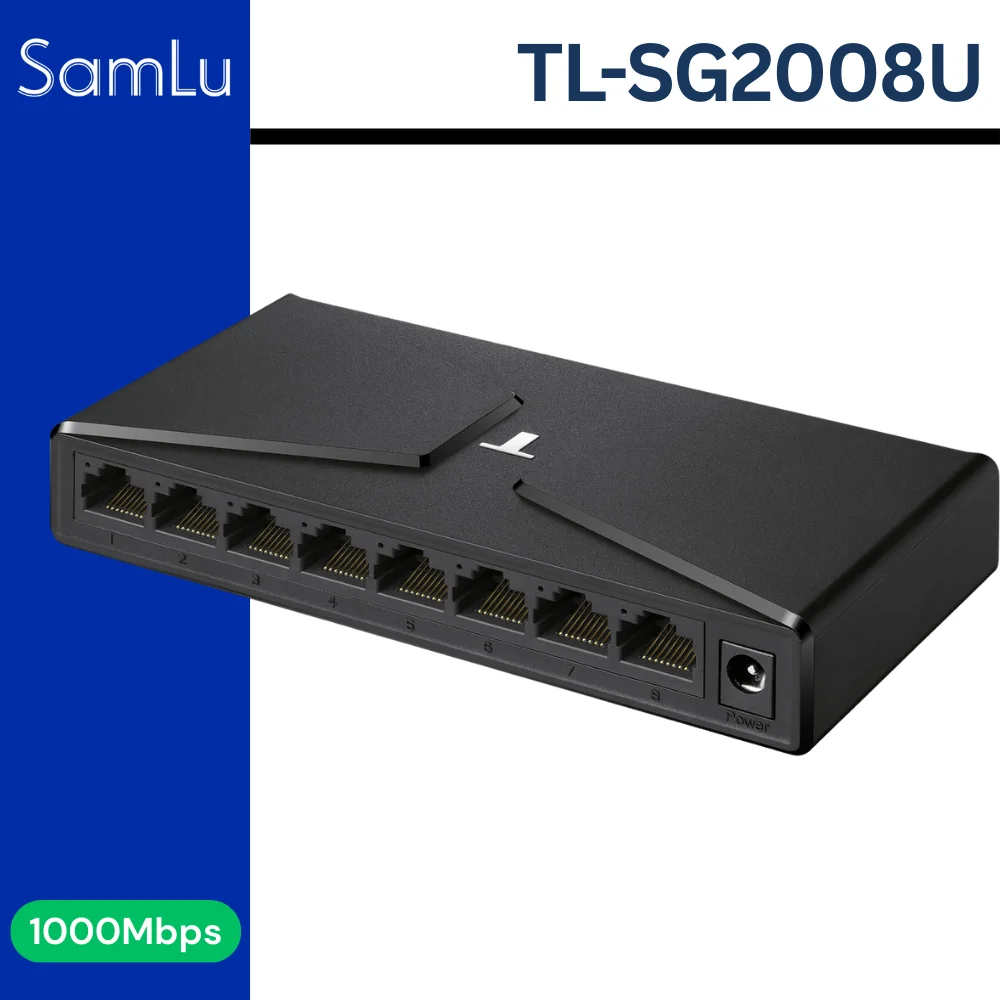 TP-LINK 8-Port Full Gigabit Web Managed VLAN Switch TL-SG2008D Cloud Management TL-SG2008U