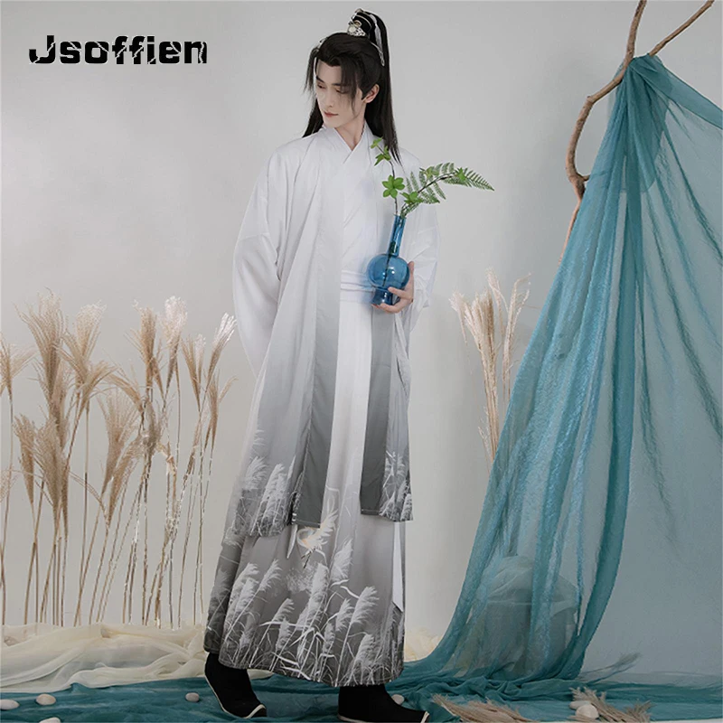 

Men Women Hanfu Chinese Style Tang Suit Gown Robes Japanese Samurai Cosplay Costume Retro Oriental Swordsman Folk Dress