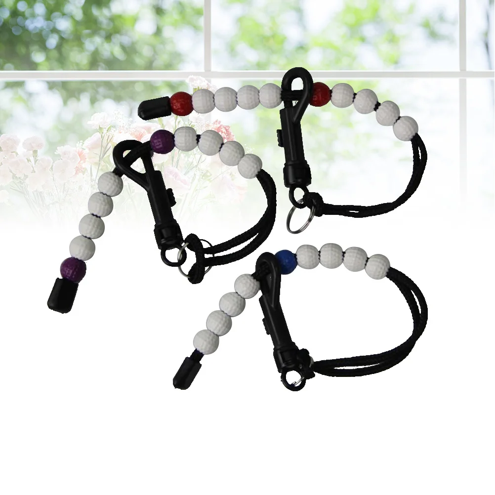 

8Pcs Golf Stroke Counter Wristband with Movable Beads for Accurate Scorekeeping Portable Bead Mark Stroke Tracker Counting