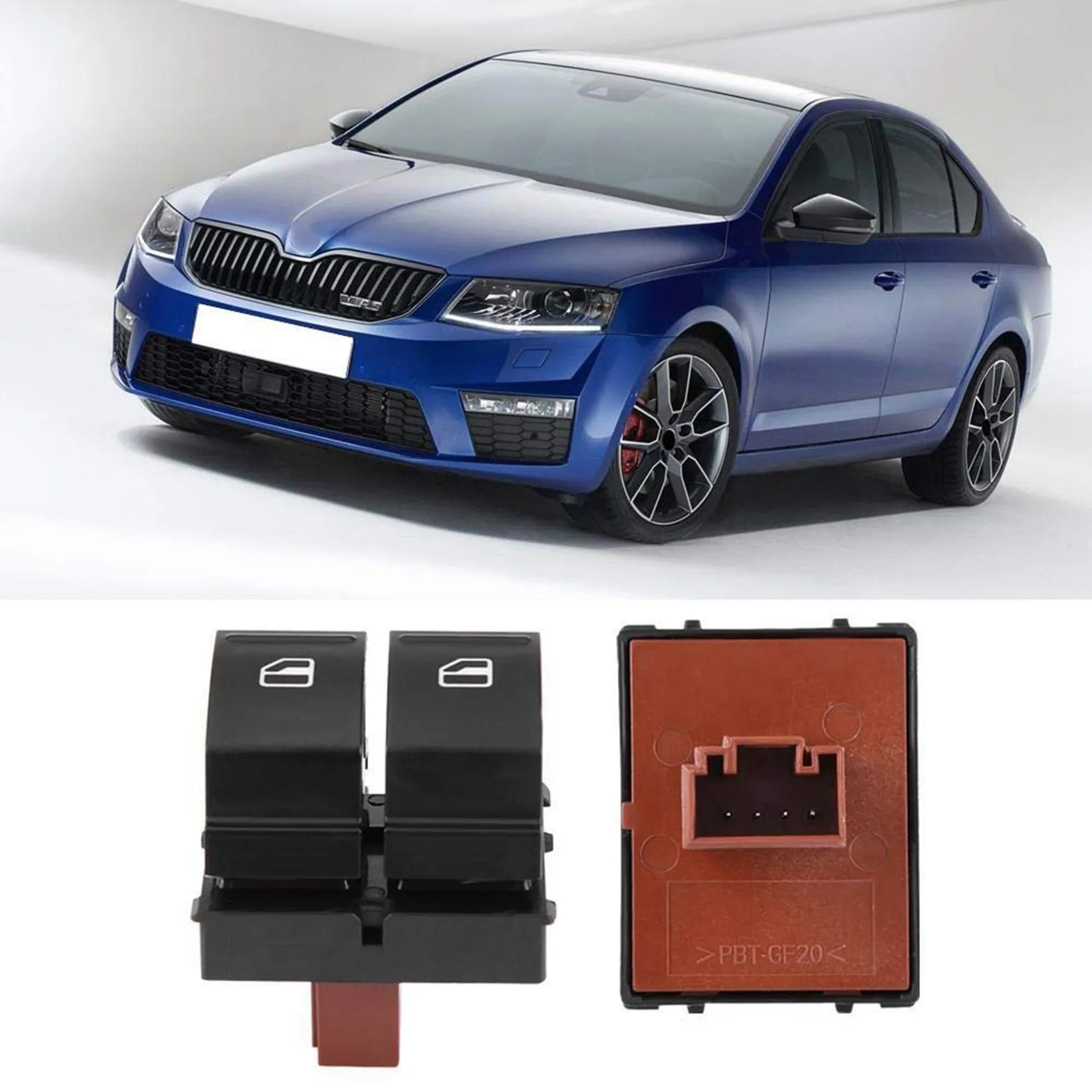 Przycisk elektryczny przełącznik okienny 1 z0959858 pasuje do Skoda Fabia 2 Octavia 1Z Roomster