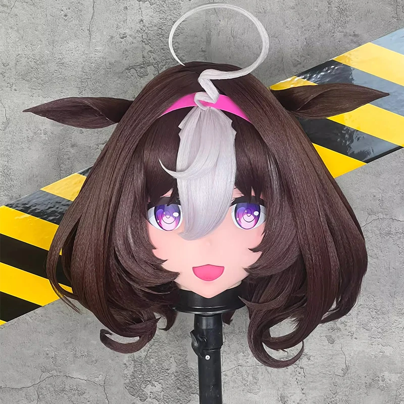 Lucchetto per fascia completaFatto a mano Personalizza bambola personaggio dei cartoni animati Kig Cosplay Kigurumi Maschera Maschere Kigurumi anime giapponesi in resina