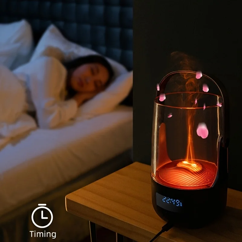 Umidificatore per camino elettrico diffusore per aromaterapia a lunga durata da 6.76 once Dispenser di profumo di fiamma simulato alimentato tramite USB 36V uso domestico