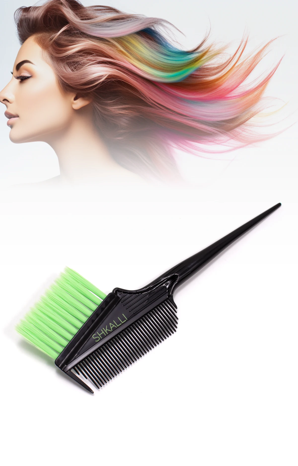 SHKALLI Haarfärbepinsel Stilvolle Weiche Borsten Professionelles Salon-Haarfärbewerkzeug Haarfärbepinsel – Detail 1
