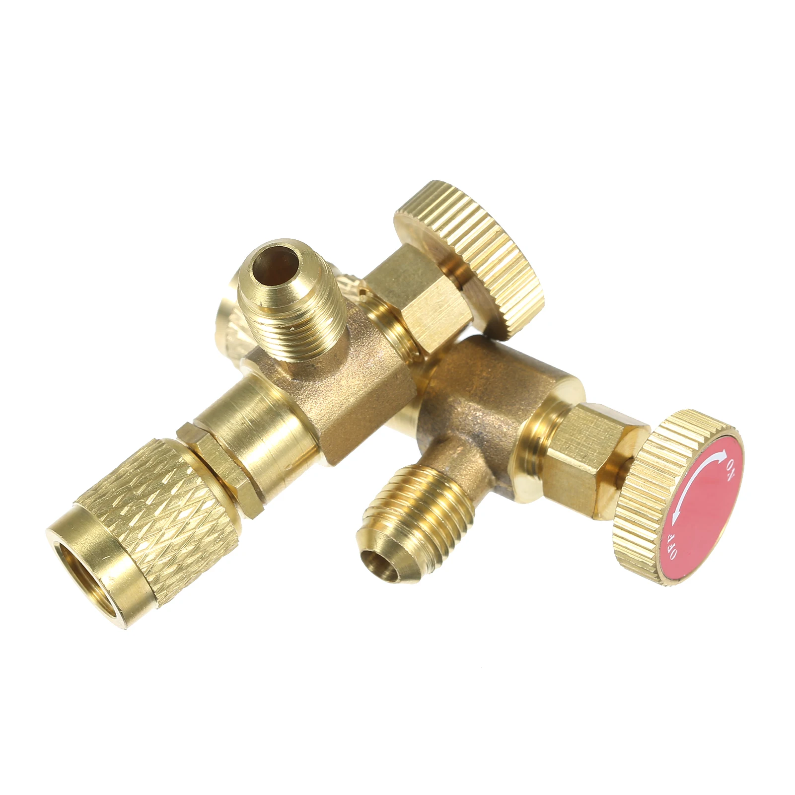 R12 R410 Refrigerant Charging Valve, Air Conditioning Refrigerant Liquid Safety Valve Copper Flow Control Valves Copper