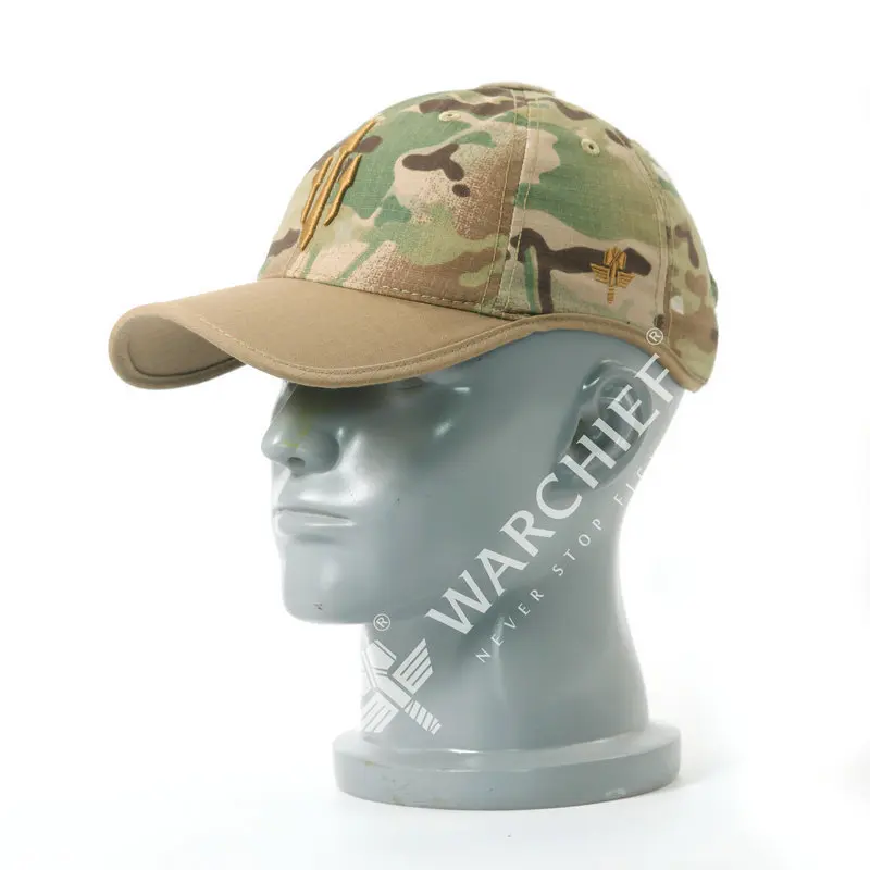

Warchief Baseball Cap For Men's Multicam Black Patch Tactical Hiking Hat Airsoft Camouflage Fishing Caps Flecktarn Hats