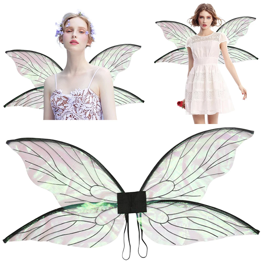 Princess Butterfly Fairy Elf Angel Wings Fancy Dress Costume For Women GirlsHalloween Party Cosplay Performance Photography