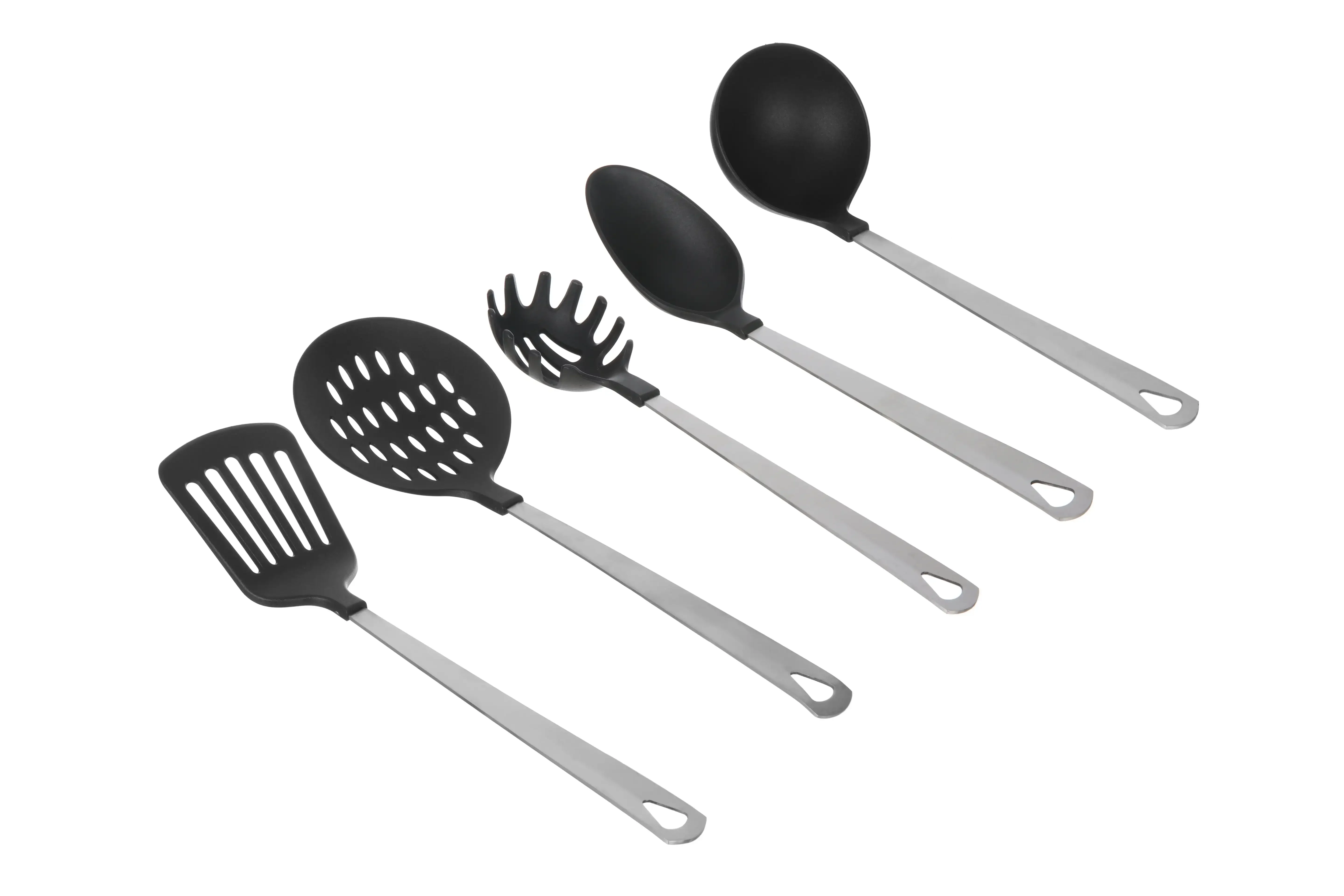 Stainless Steel and Nylon Cooking Tool Set