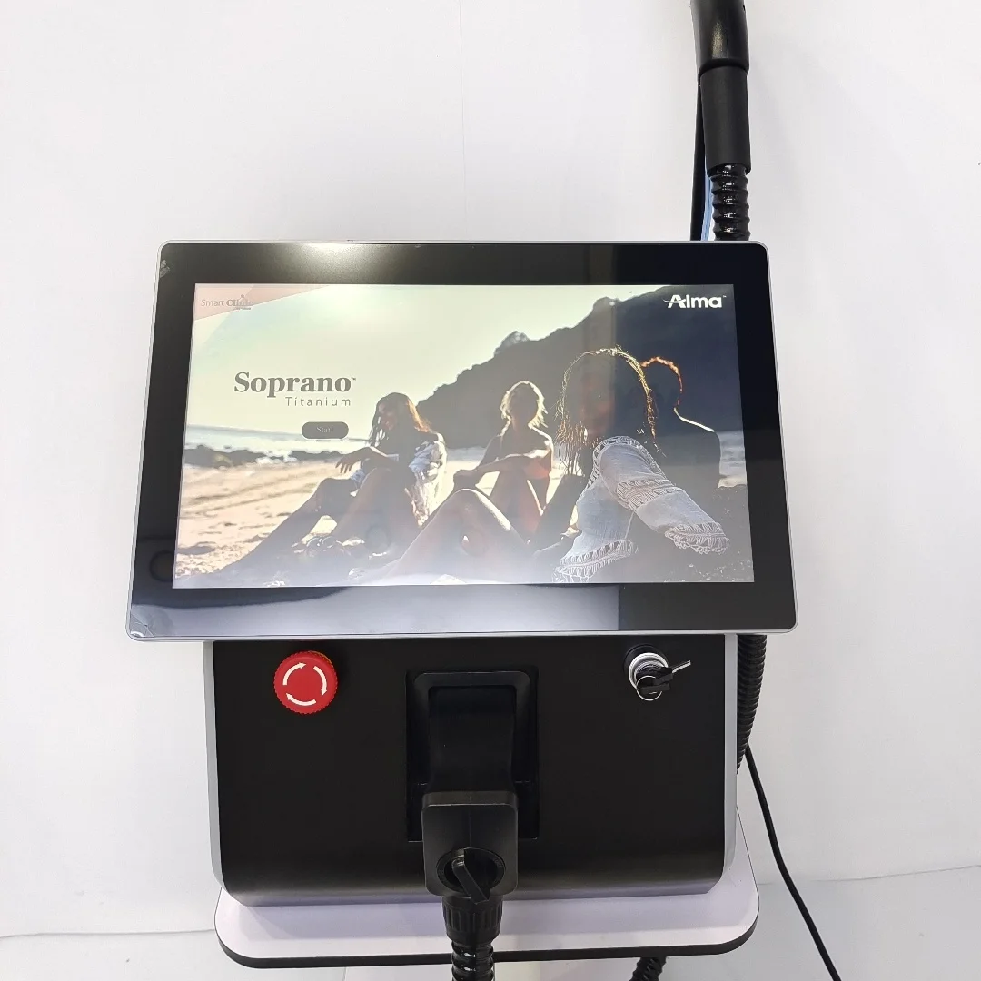 2025 Diodo Ghiaccio Titanio Indolore Permanente 4000w 4 Onde 808nm Dispositivo portatile per la depilazione laser a ghiaccio soprano titanio