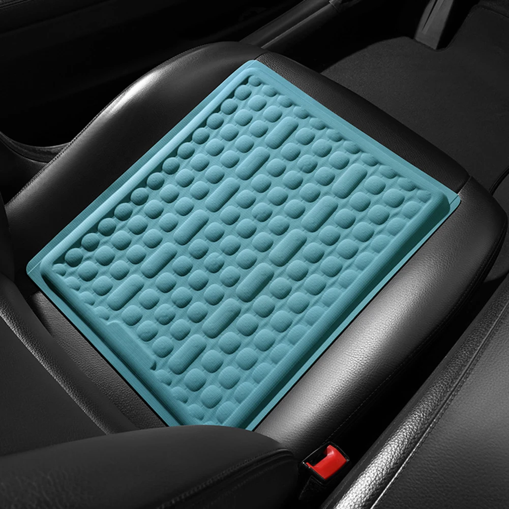 Car Gel Seats Cushion,Summer Cooling Gel Seats Cushion,Soft Breathable Silicone Cooling Gel Cushion,For Homes Office Car Chair