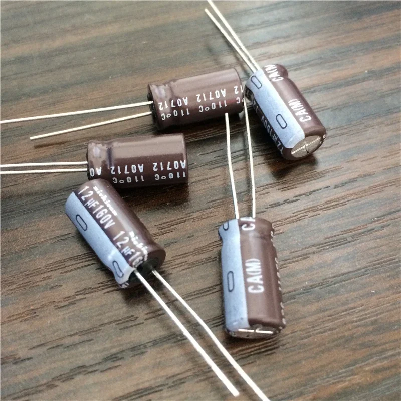 10 Stück 12uF 160V Japan NICHICON CA Serie 8x16mm High Ripple Current Long Life 160V12uF Aluminium-Elektrolytkondensator