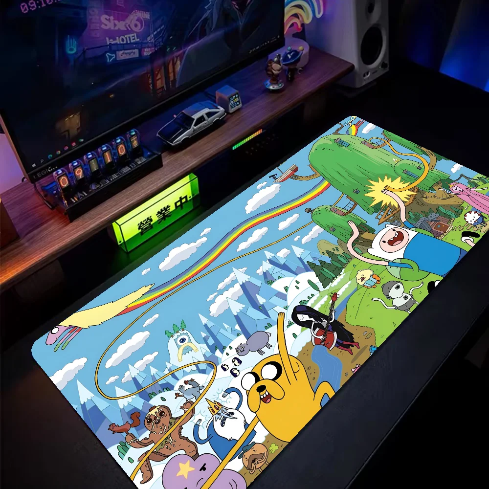 

Cute Cardboard Adventure Time High Quality Mousepad Mouse Mat Desk Mat Large Gaming Accessories Prime Gaming XXL Keyboard Pad