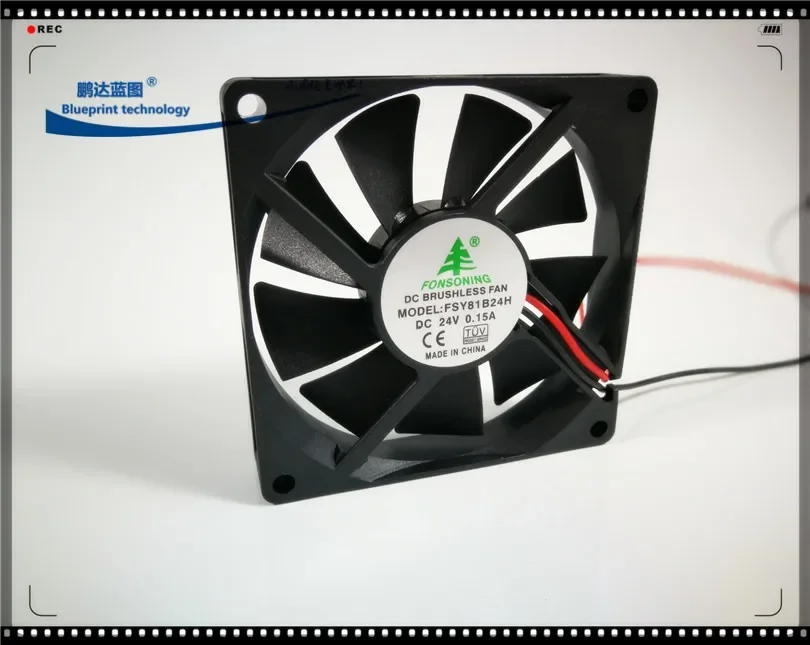 

New 8015 8cm 80*80 * 15MM 24V Double Ball Max Airflow Rate Industrial Cooling Fan