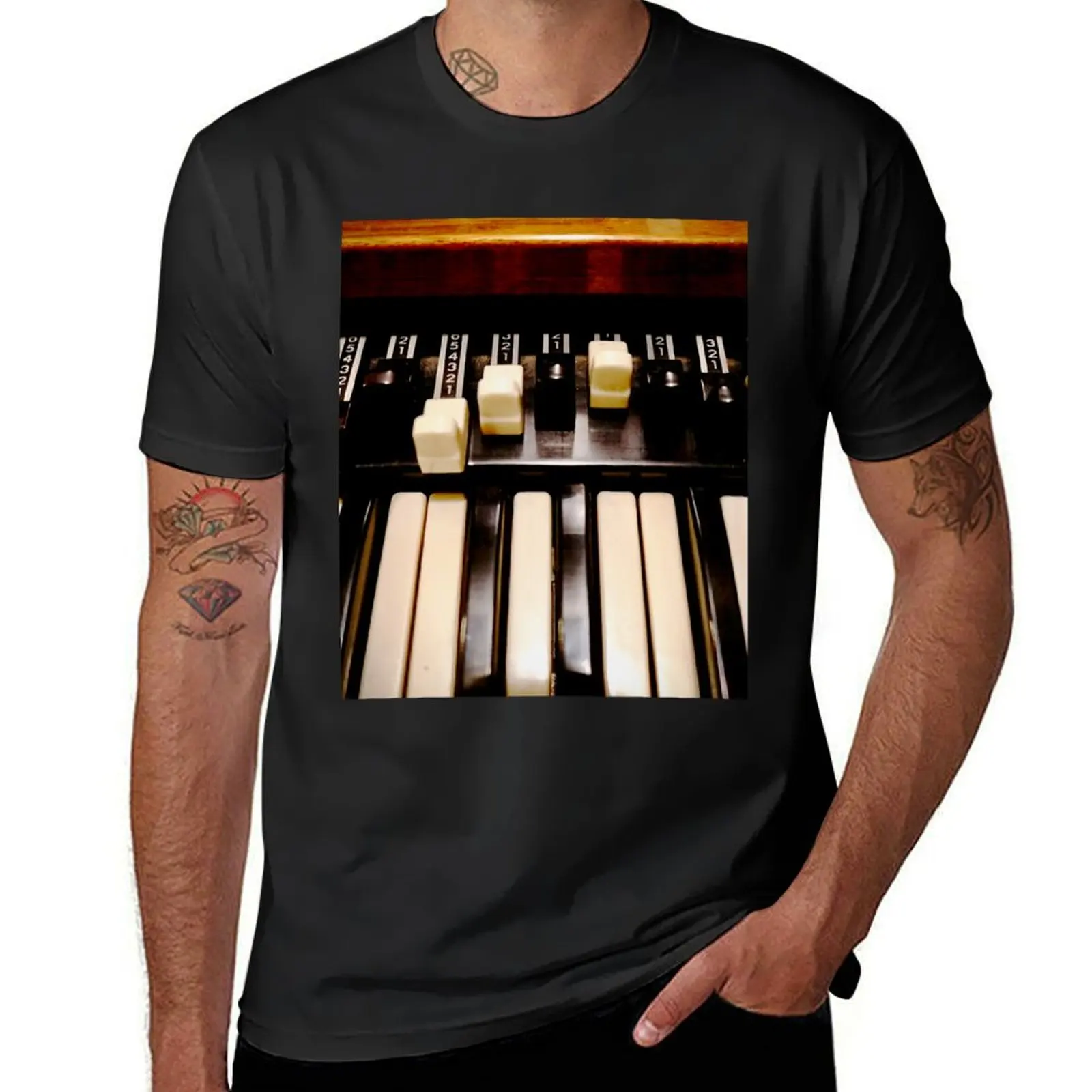 Hammond B3 Organ T-Shirt sweat aesthetic clothes funnys heavyweights fitted t shirts for men