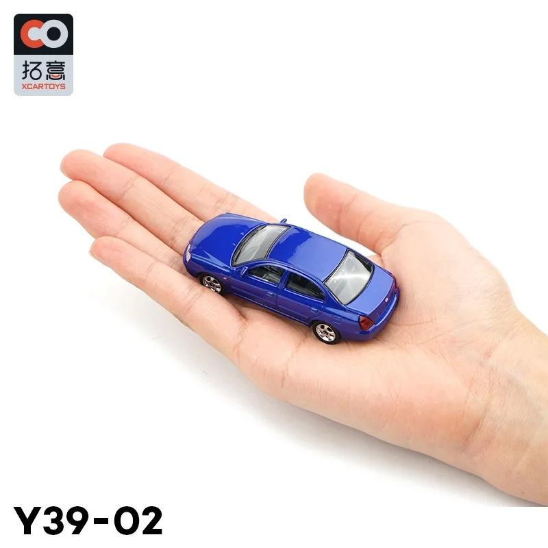 Xcartoys 1:64 Hyun-dai Elan-tra Gen.3 Y39-02 Blue Alloy Simulation Model Car