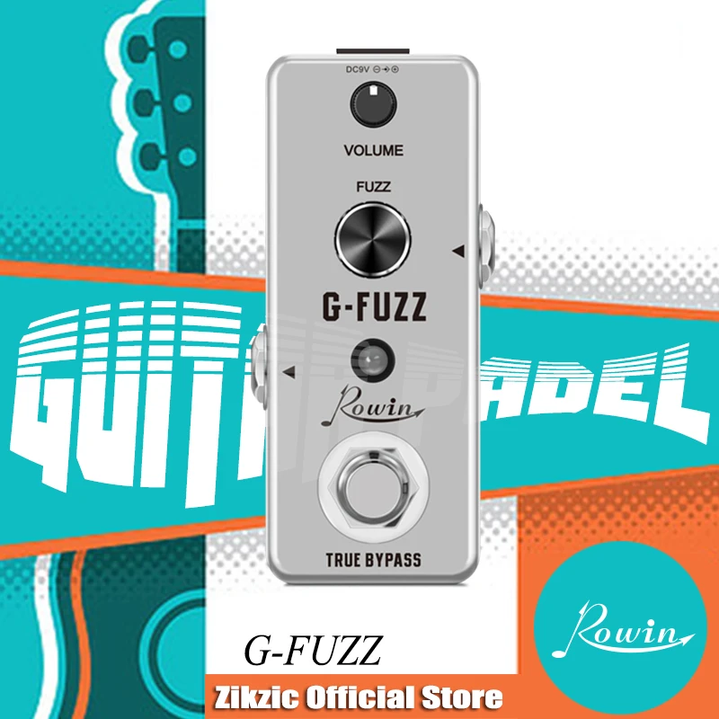 

Rowin LEF-322 G-FUZZ Analog Guitar Fuzz Effect Pedal Smooth and Vintage Classic Fuzz Sound For Electric Guitar Bass True Bypass