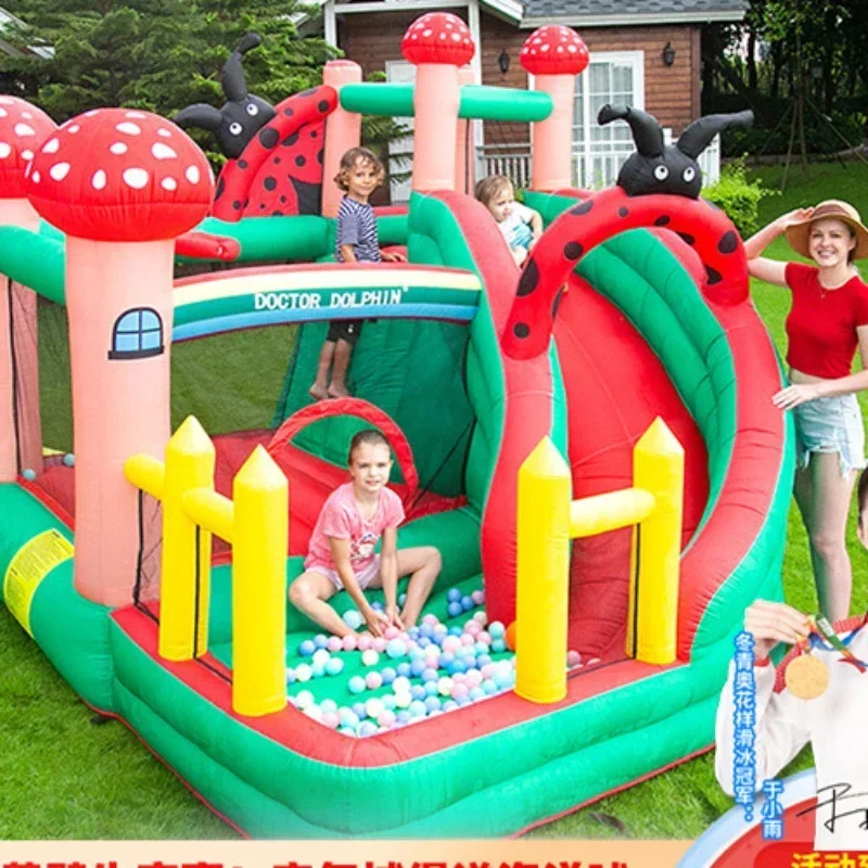 

Children's Inflatable Castle Household Mushroom House Trampoline Inflatable Castle