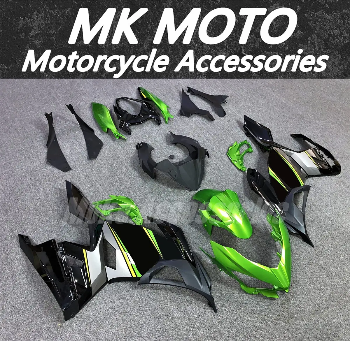 Motorcycle Fairings Kit Fit For Ninja 400 2018 2019 2020 2021 2022 2023 Bodywork Set High Quality ABS Injection NEW Green Black