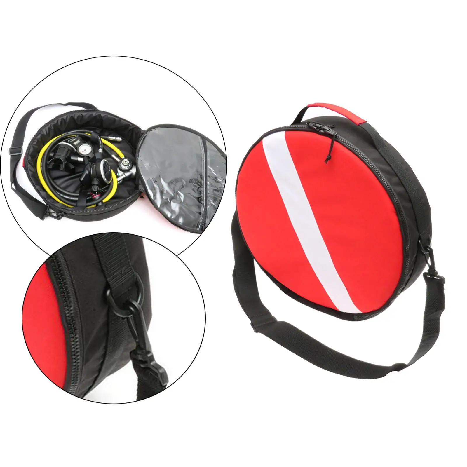 Pro Round Scuba Diving Regulator Protective Bag Snorkeling w/ Shoulder Strap