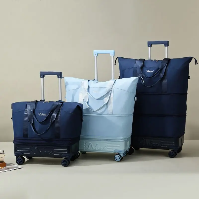 ultra-light-oxford-cloth-material-stacking-storage-wheel-suitcase-new-2025-universal-wheel-luggage-foldable-travel-bag