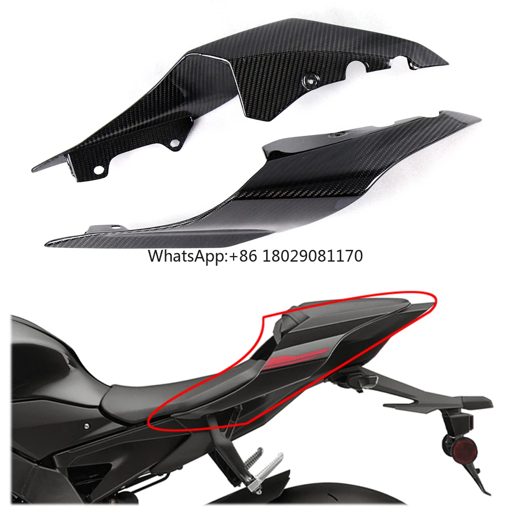 Per YAMAHA R1 R1M moto 3K fibra di carbonio Gloss 100% Twill Weave Tail carenatura Tailstock pannello laterale 2015 2016 2017 2018