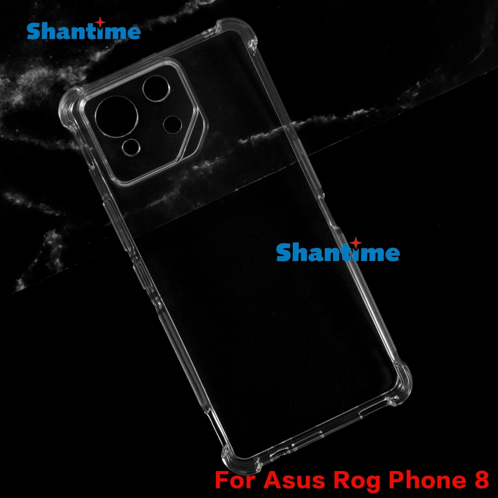 Designed for Asus Rog Phone 8 Case Crystal Clear, Non-Yellowing Military-Grade Drop Protection Slim Shockproof Cover