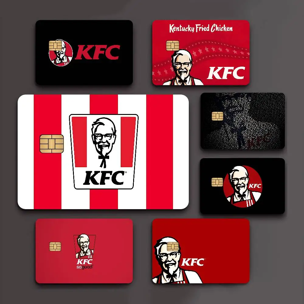Luxurious k-KFC Game Anime Sticker Film Skin Cover Case for Small Large No Chip Debit Credit Card Front Side
