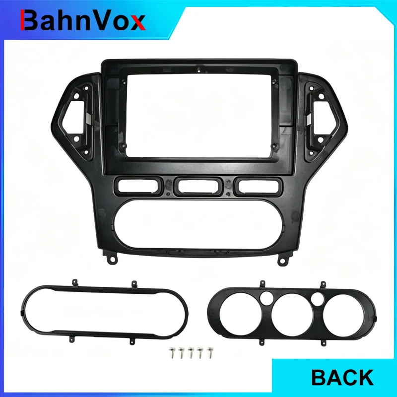 10 inch Android Car Radio frame for Ford Mondeo 4 2006 - 2010 2din Stereo GPS Fascia bezel Panel Adapter wire harness