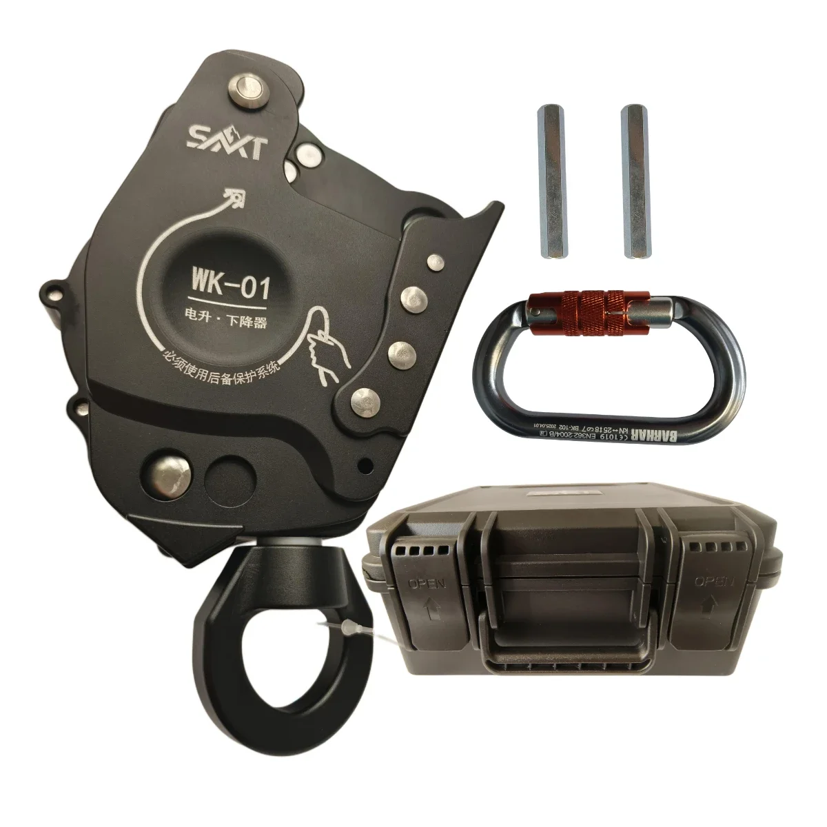 Awah z3 WK Ascent Descent Device Lift Descender Ascender with Universal Joint for 30kg-300kg Load Aerial Work/Rope Climb/Outdoor