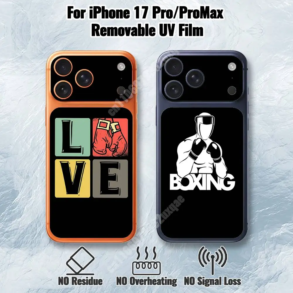 

Fighter Glove Boxing Sport Removable UV Film for iPhone 17 Pro 17 ProMax Back Cover