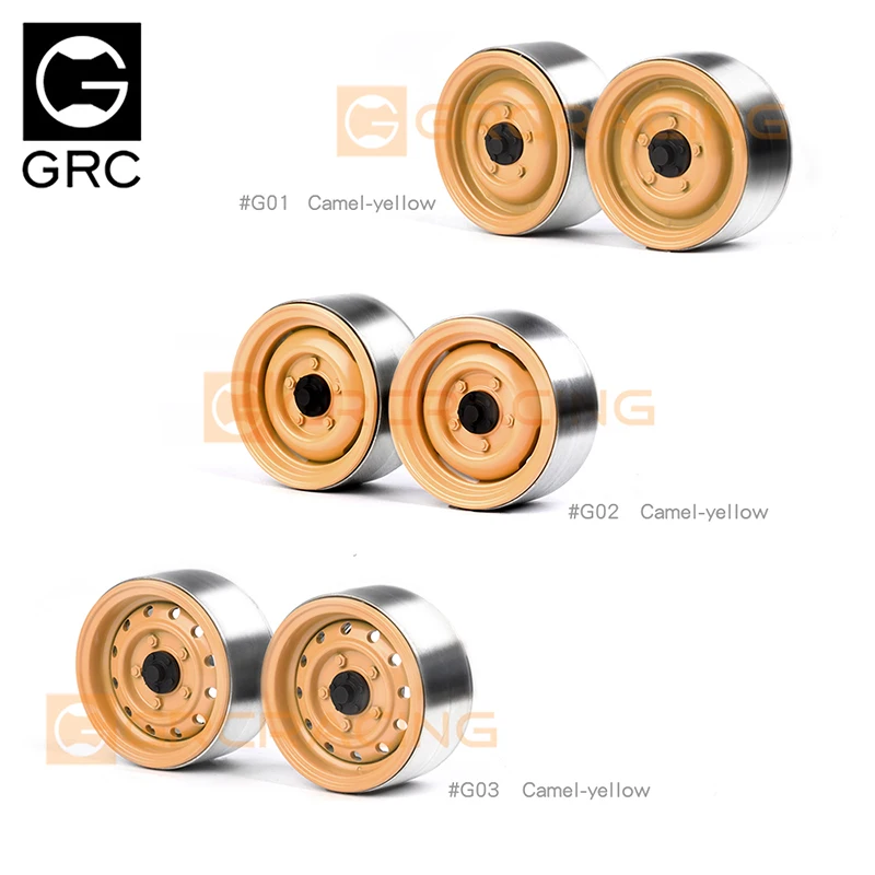 GRC 2pcs 1.9 Inch Camel Cup Wheels for 1/10 RC Crawler Car Traxxas TRX4 Defender RC4WD D90 AXIAL SCX10 II 90046 Diy Parts