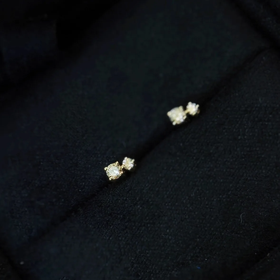 Ohrringe aus 925er-Sterlingsilber, galvanisiert, 18 Karat Gold, IMini-Zirkon-Geometrie, für Damen, modisch, schlicht, täglich, passend zu Schmuck