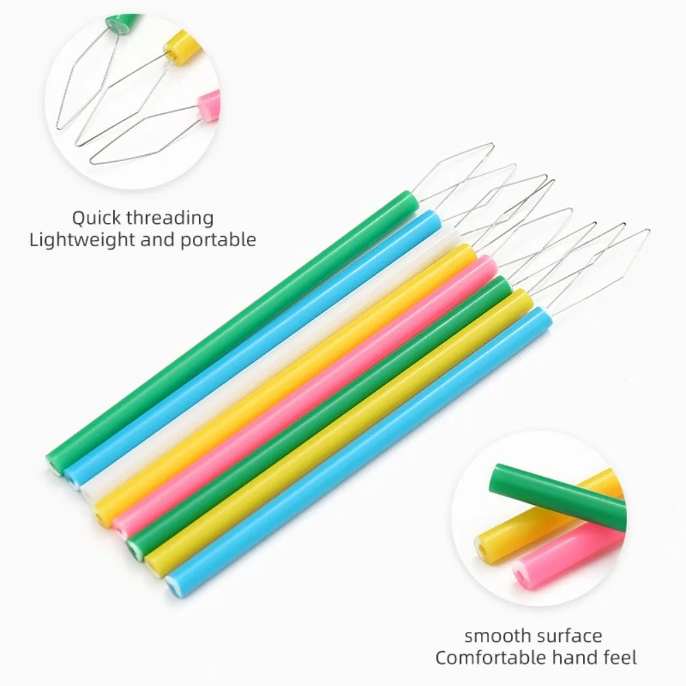 10Pcs Needlework Threading Needle Threaders Embroidery Cross Stitch Sewing Accessories Large Hole Beaded Accessories