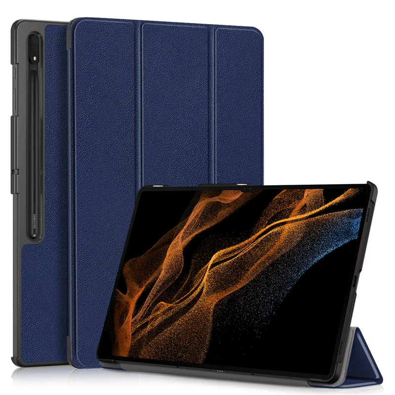 Funda magnética inteligente para tableta, carcasa para Samsung Galaxy Tab S7 de 11 pulgadas, S7 + S7Plus de 12,4 pulgadas