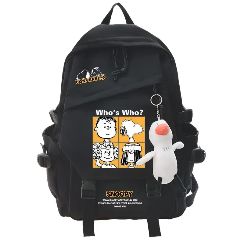 

Snoopy large capacity schoolbag cartoon backpack boy girl primary school students junior high school shoulder bag 32x45x13cm