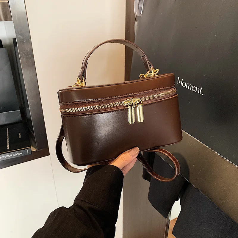 

2025 Fashion Women Leather Tote Bag Vintage Style Large Capacity Multiway Shoulder Crossbody Purse For Work Dating Casual Outing