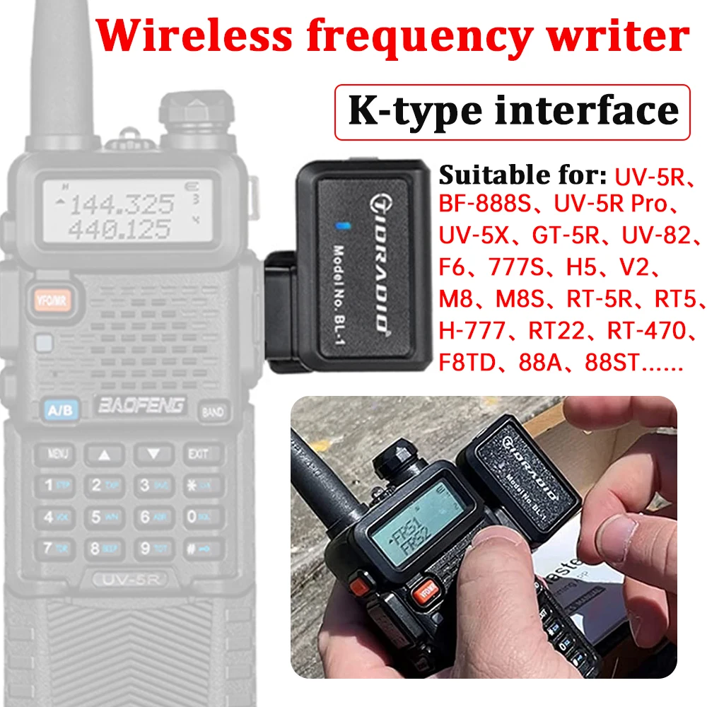 

Walkie Talkie Wireless Programmer Phone APP Programming for Baofeng UV 5R BF-888S Multiple Model No Driver Issue Cable Ham Radio