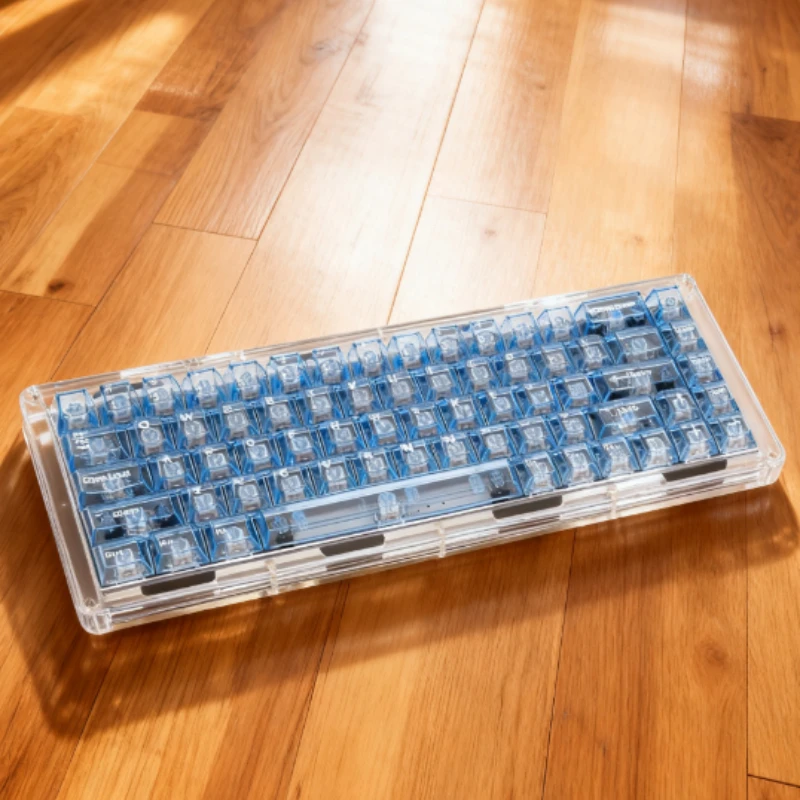 Transparante PC-toetsenbord Keycaps Cherry Profile Compatibel met 61/68/75/87/980 Layout-toetsenborden 129 Vervanging Keycaps voor doe-het-zelf