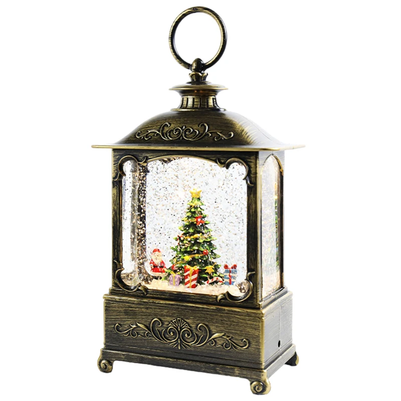 Christmas Decorations Crystal Lantern Music Box Birthday Gifts Home Decorations Festive Ornaments Crystal Lights