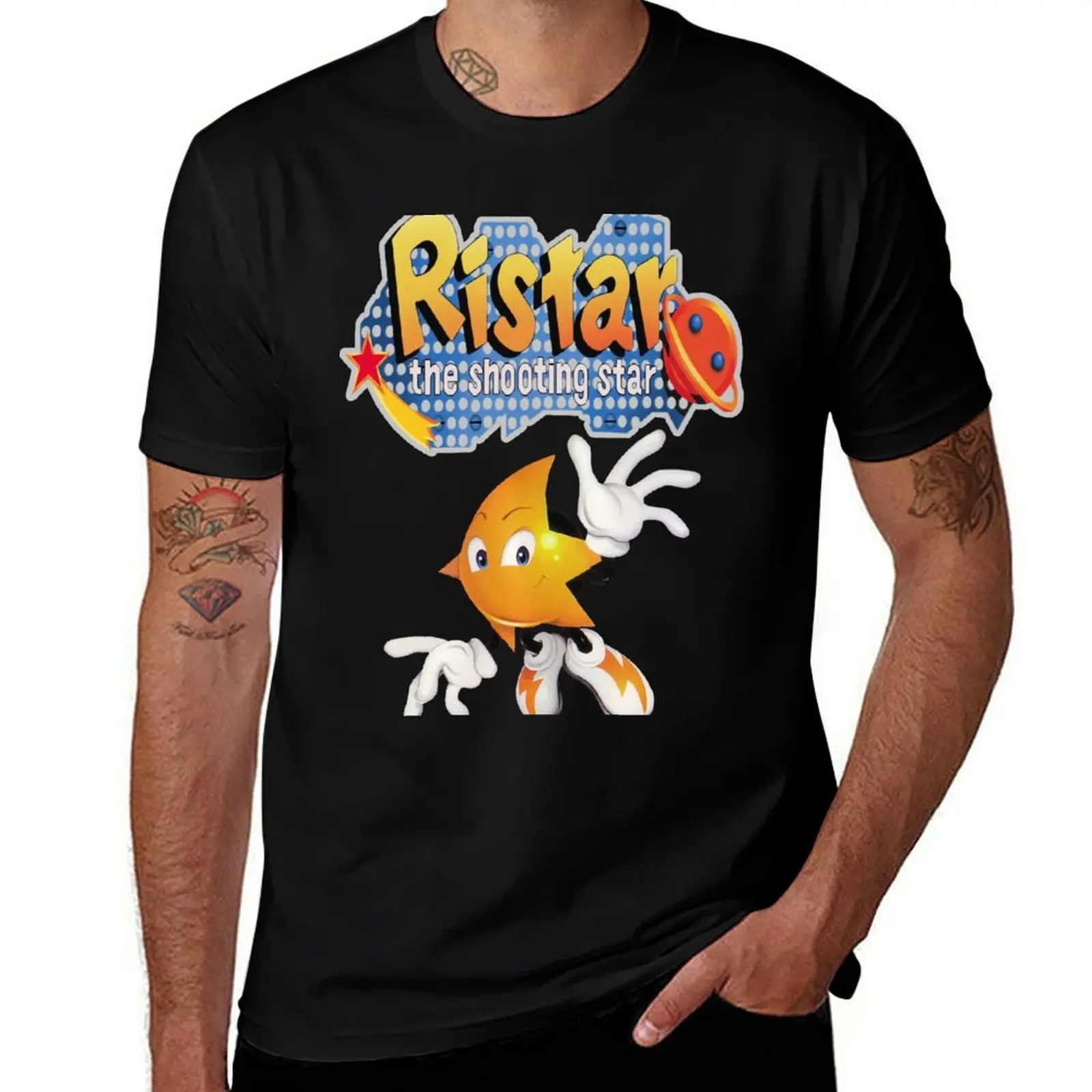 

Ristar - The Shooting Star T-Shirt Christmas Casual Short Sleeve Top