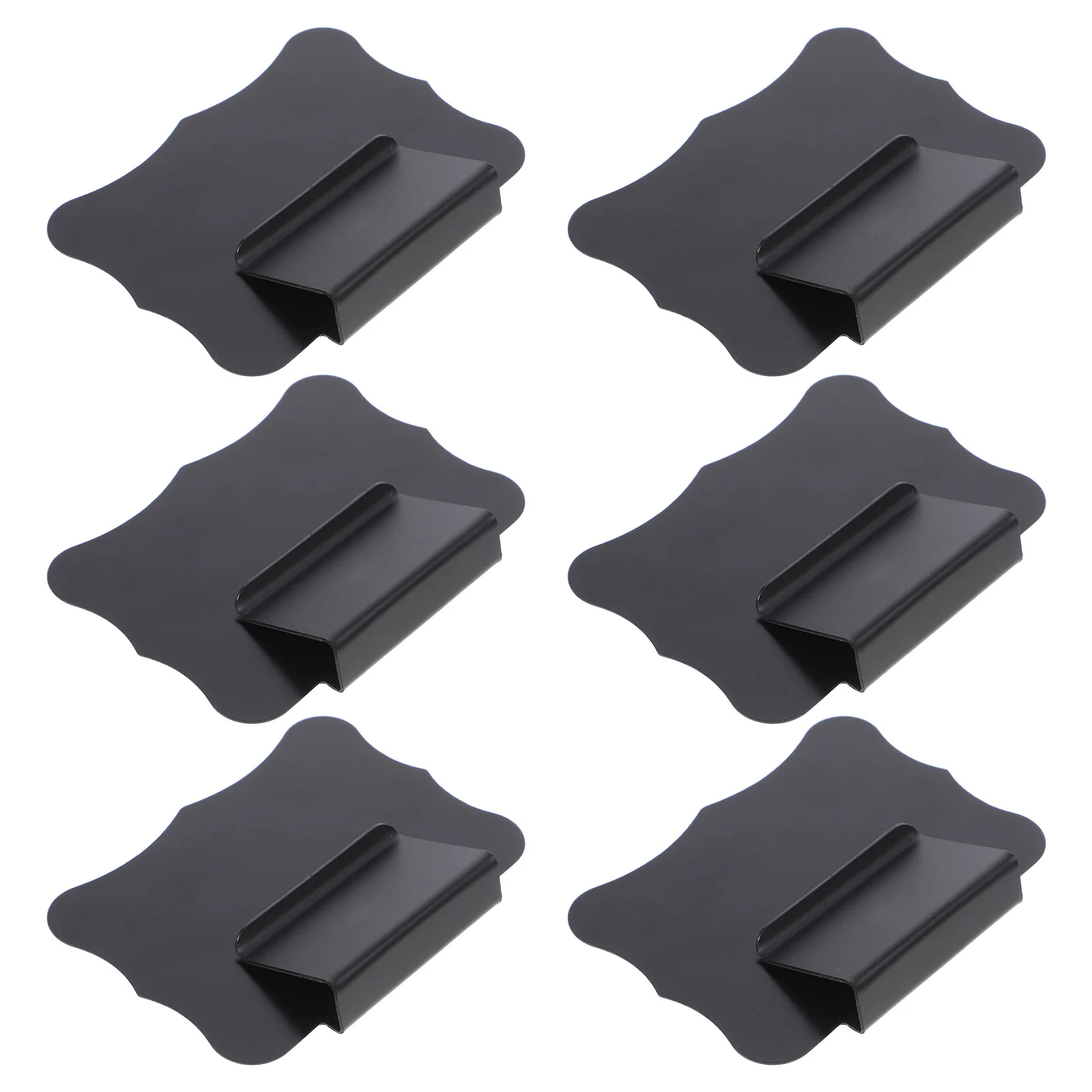 10 Pcs Chalkboard Labels for Storage Bins Marker Basket Nameplate Lip Gloss Clip Black