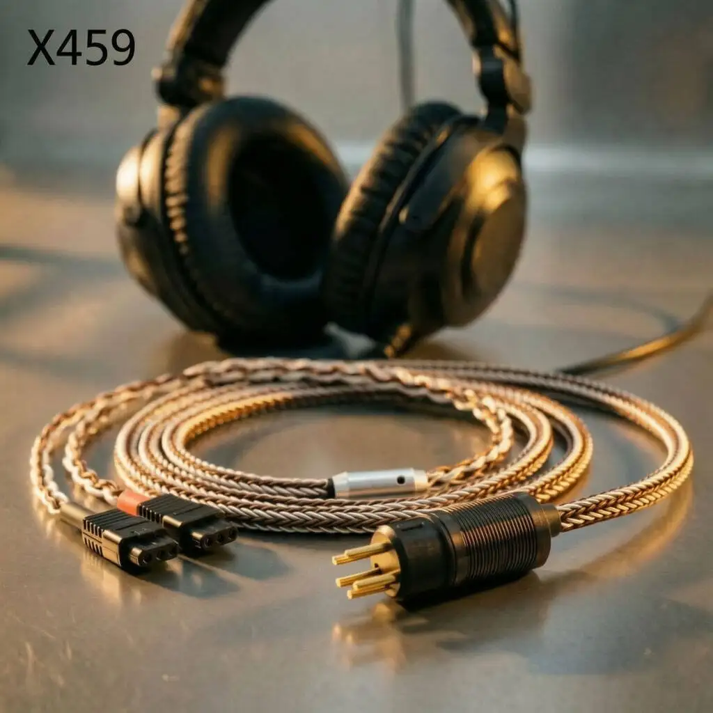 16-жильный гибридный Hi-Fi кабель для наушников STAX SR-X1 X9000 L500 L700 MK2, проводники OCC с серебряным покрытием, низкошумный аудиофильский кабель
